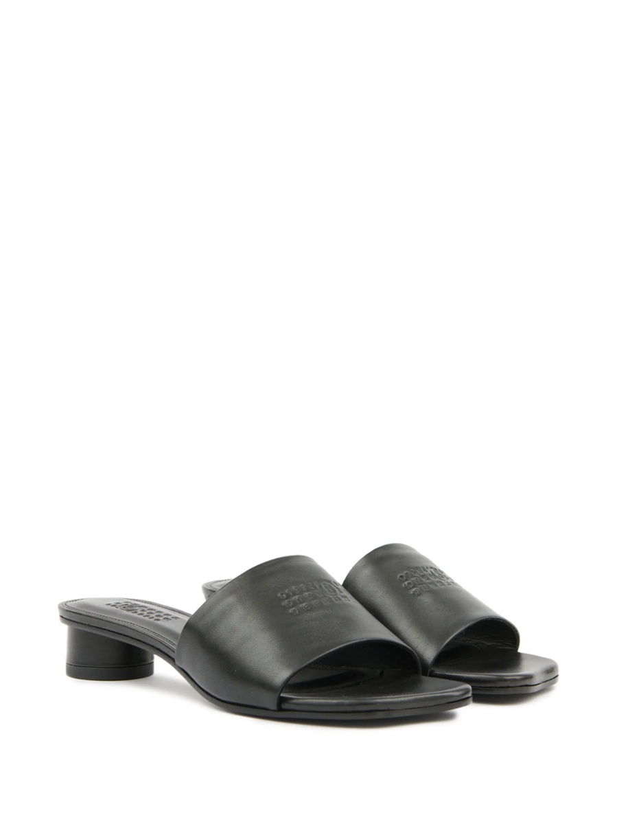Sandale MM6 Maison Margiela negre din piele - Img 2