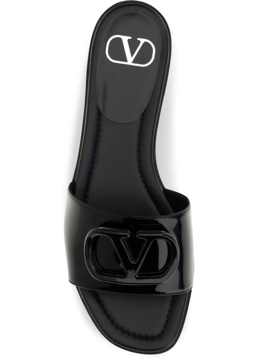 Sandale VLogo patent leather Slide Sandals - Img 4