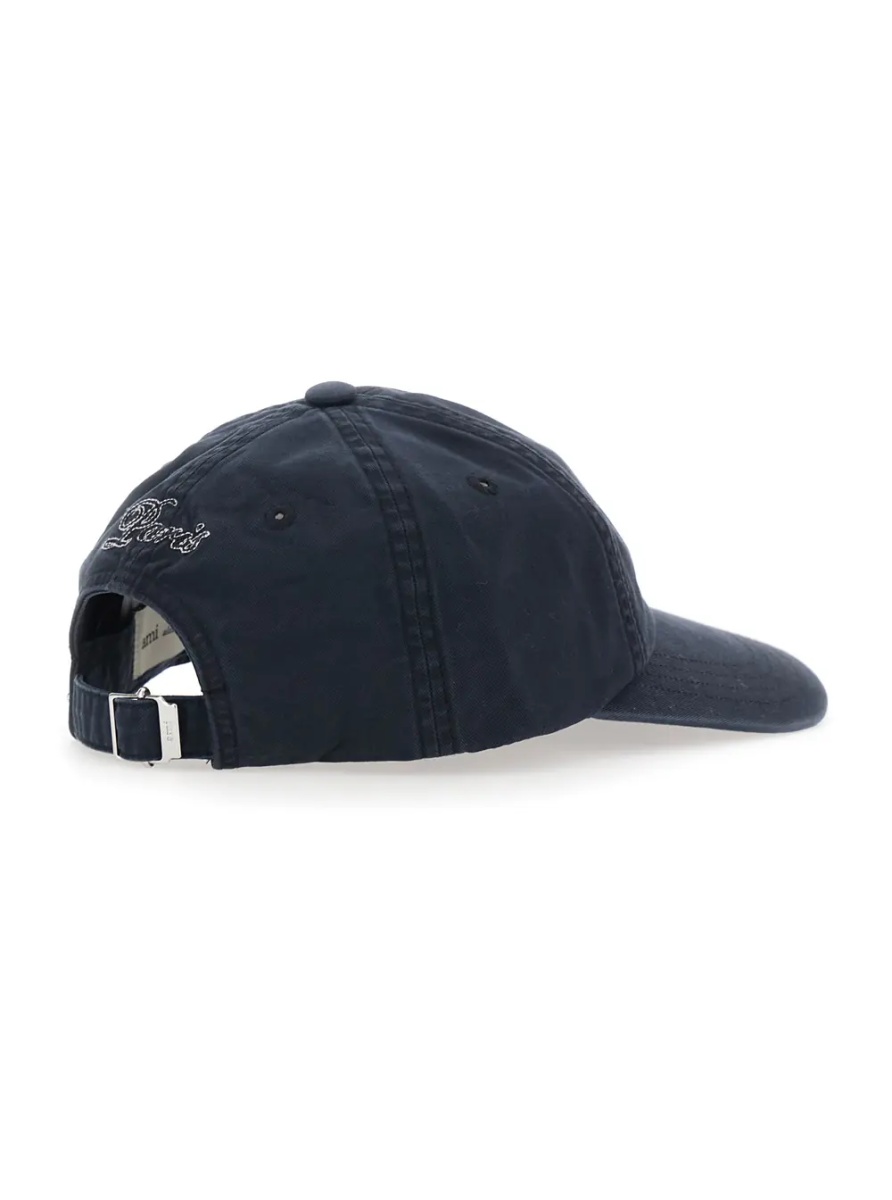 Sapca Black Baseball Cap with logo embroidery on the front in cotton for men - Img 2