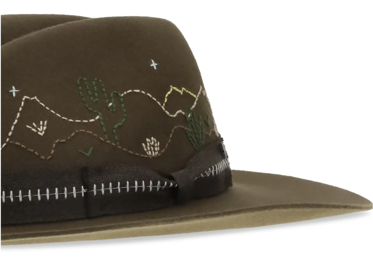 Sapca Embroidered Fedora Hat - Img 3