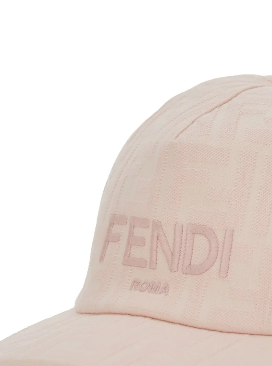 Sapca Pink baseball Cap with logo lettering on the front in stretch cotton girl - Img 3