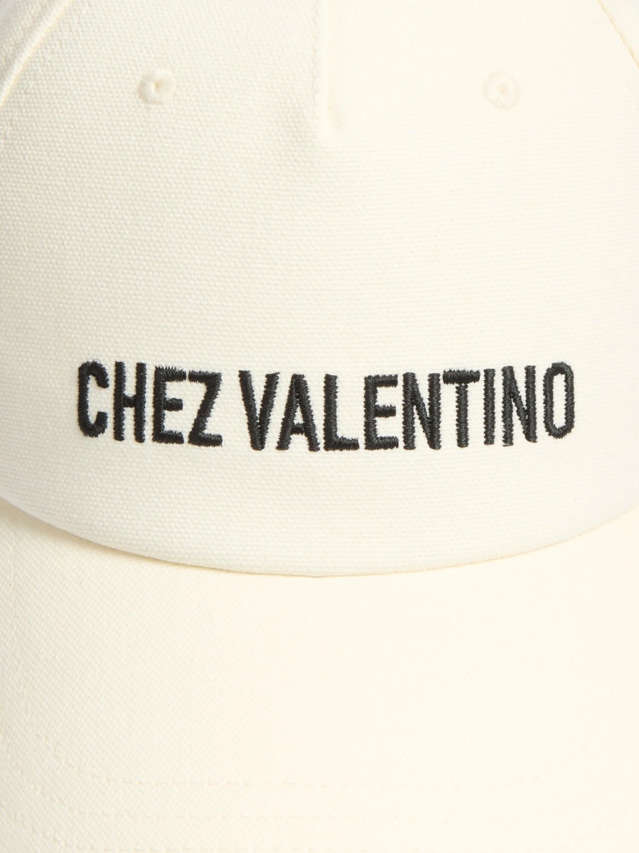 Sapca Valentino Garavani neutra din polyester si bumbac - Img 4