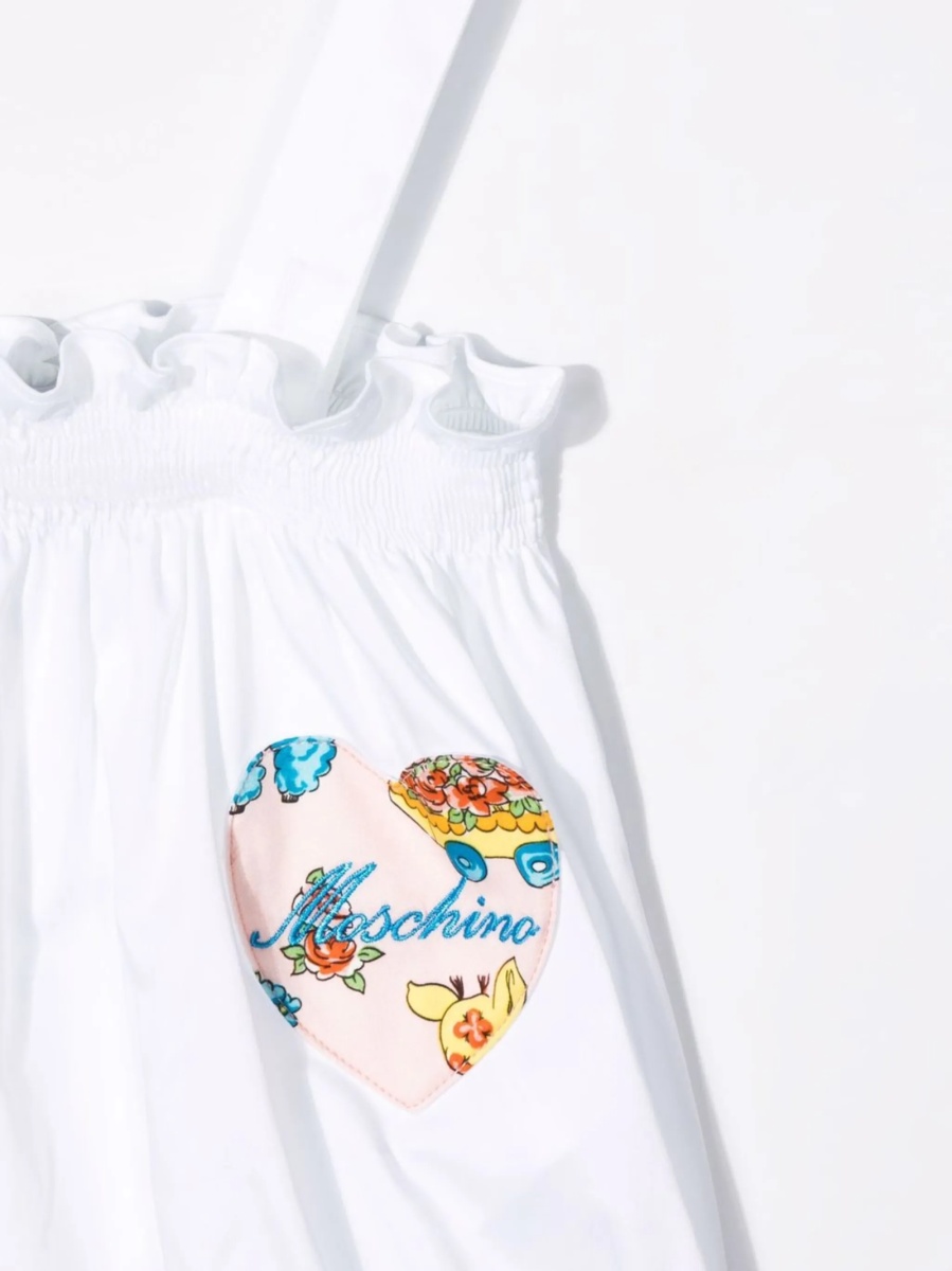 Set Moschino alb din polyester si bumbac - Img 4