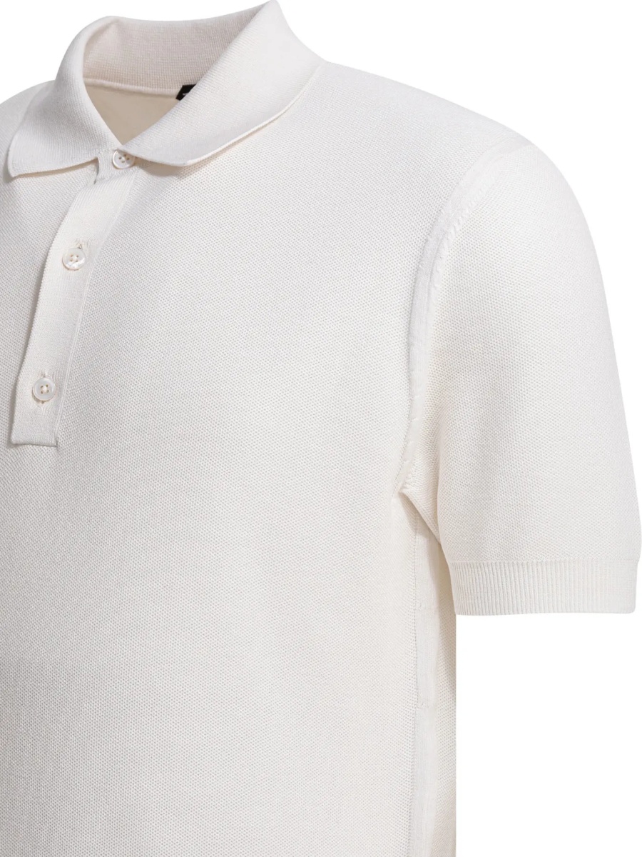 Silk and cotton pique polo shirt - Img 4