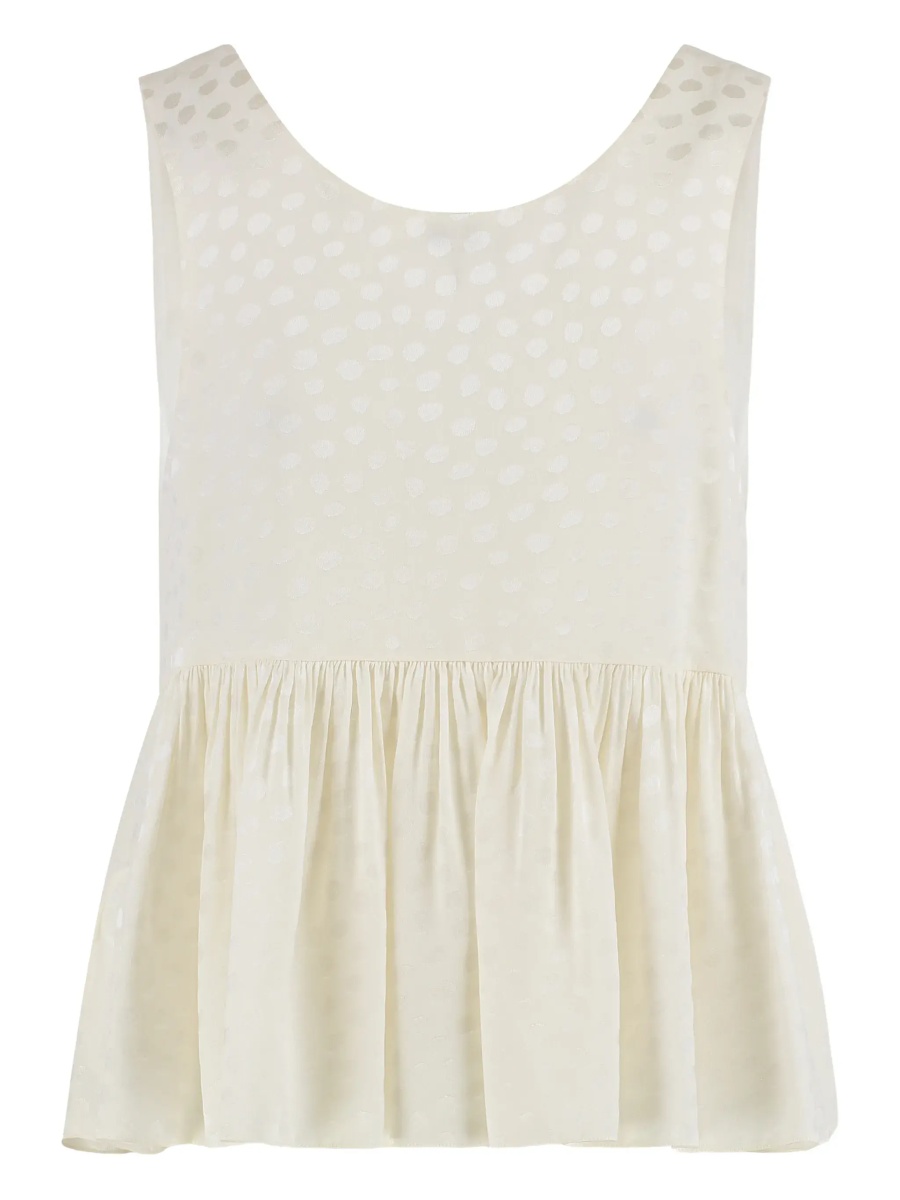 Silk peplum top - Img 2
