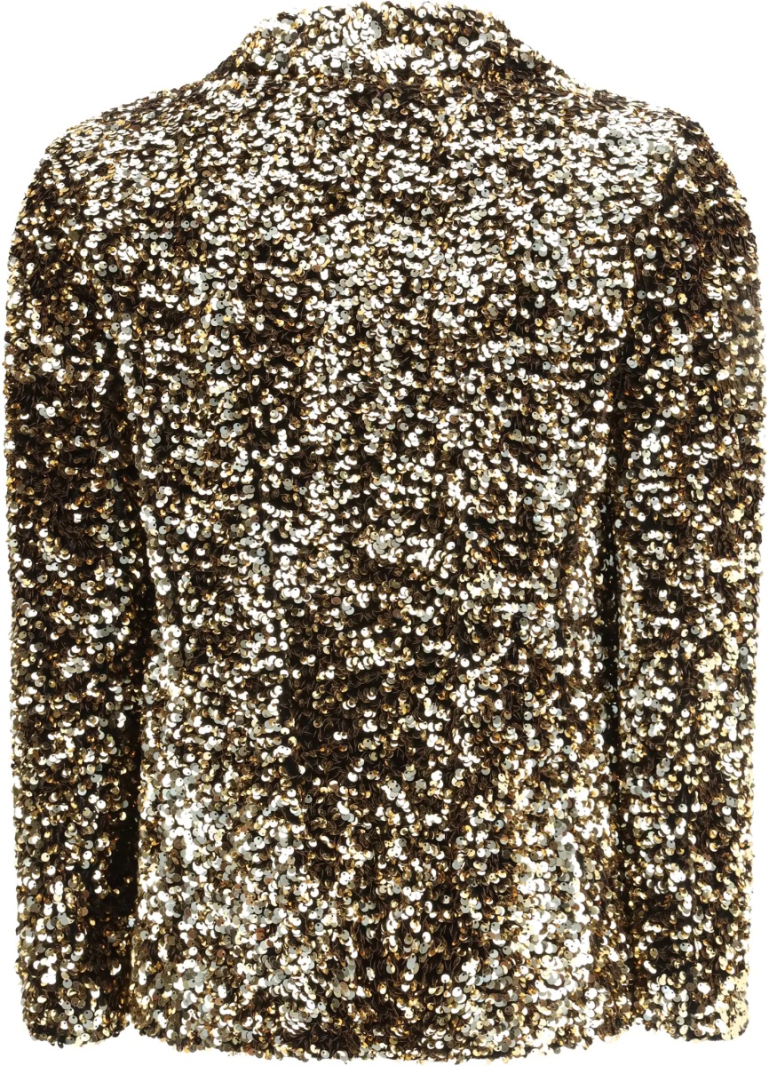 Single-breasted Jacket with sequins - Img 2