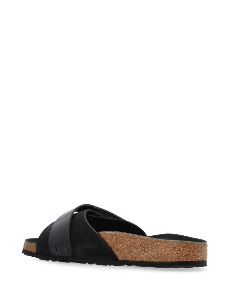 Slapi Birkenstock negri din piele - Img 3