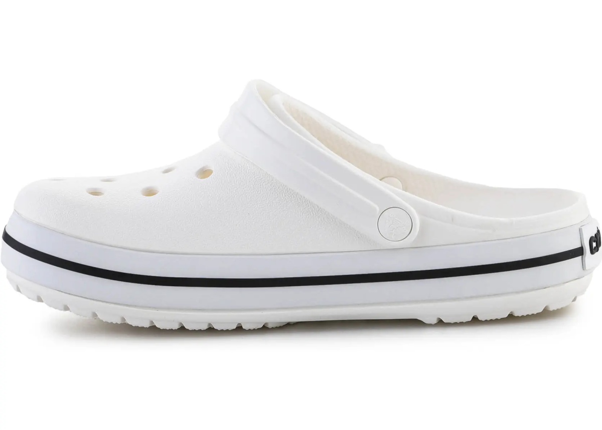 Slapi Crocs Crocband White Relaxed Fit - Img 4