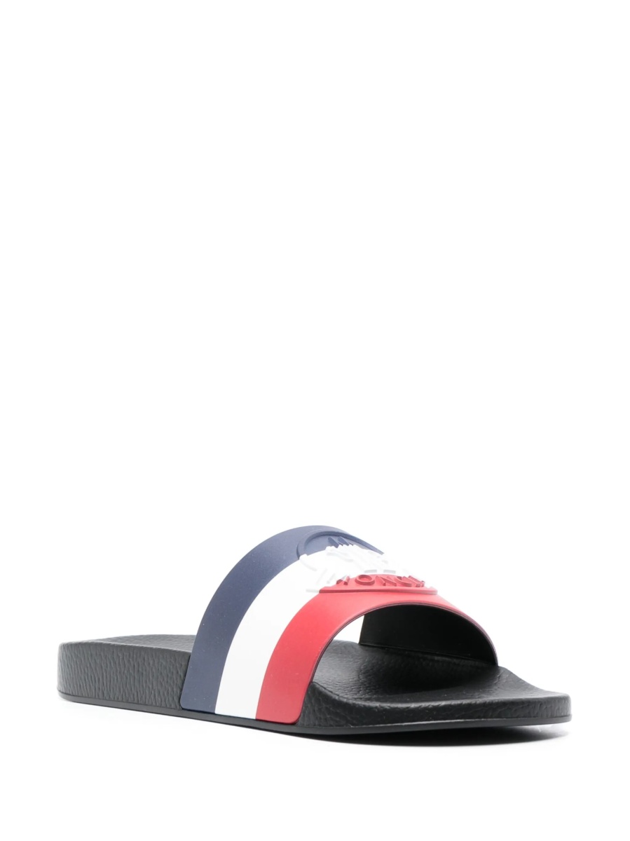 Slapi Moncler albastri din cauciuc - Img 2