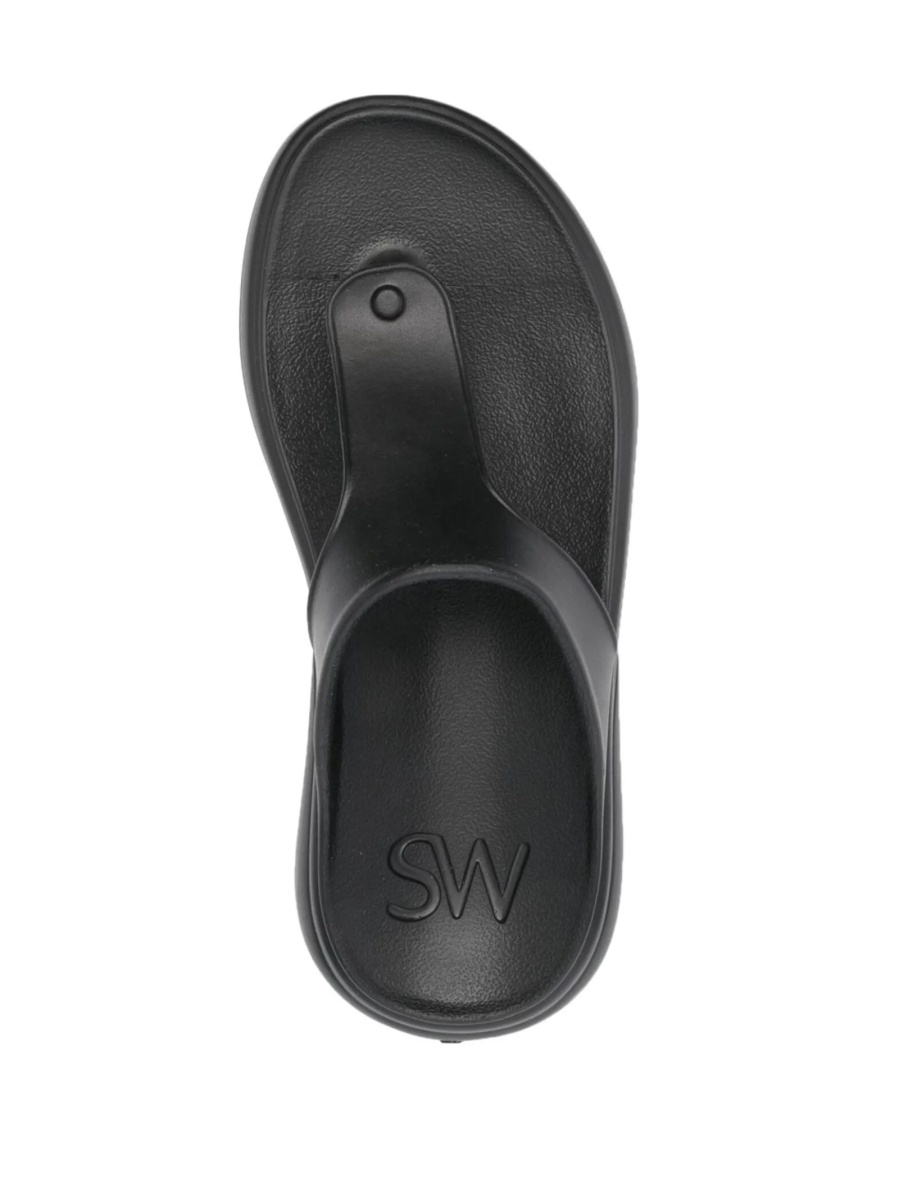 Slapi Stuart Weitzman negri din cauciuc - Img 4