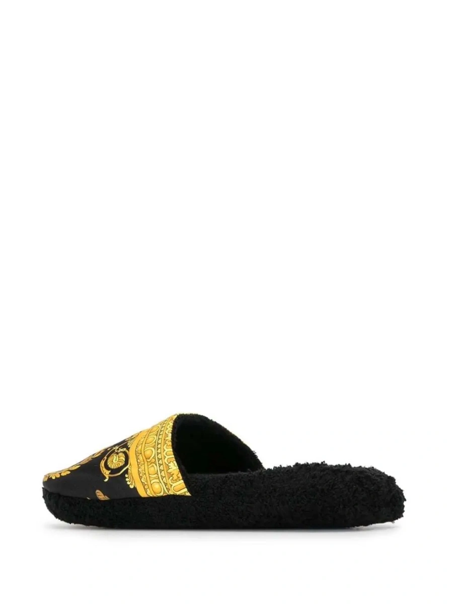 Slapi VERSACE HOME negri din bumbac si burete - Img 3