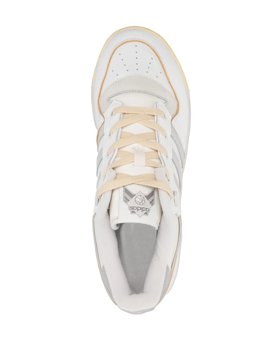 Sneakers adidas Originals albi din piele - Img 4