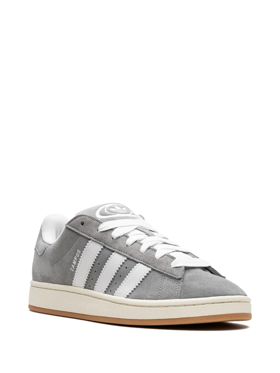 Sneakers adidas Originals gri din piele intoarsa - Img 2