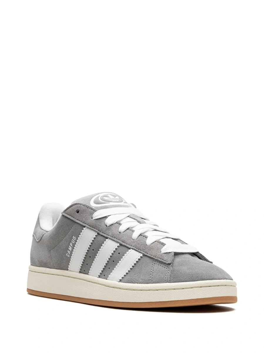 Sneakers adidas Originals gri din piele intoarsa - Img 2
