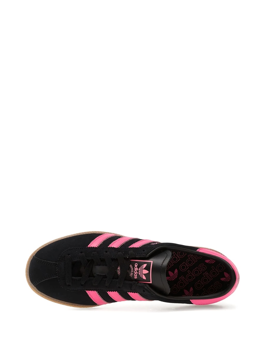 Sneakers adidas Originals negri din piele si piele intoarsa - Img 4