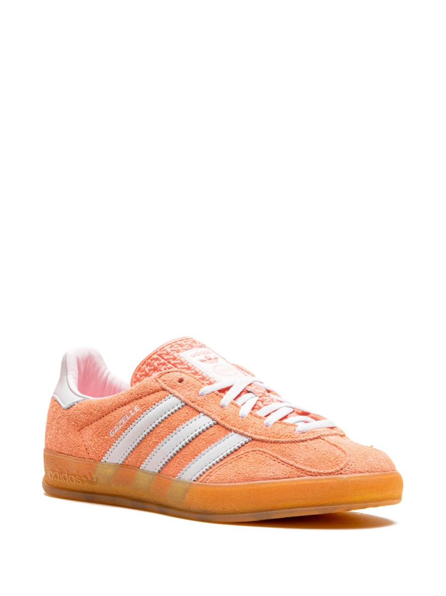 Sneakers adidas Originals portocalii din piele intoarsa - Img 2