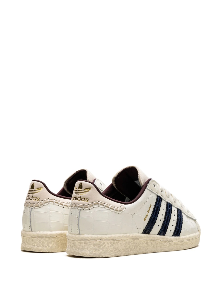 Sneakers adidas superstar albi din piele - Img 3
