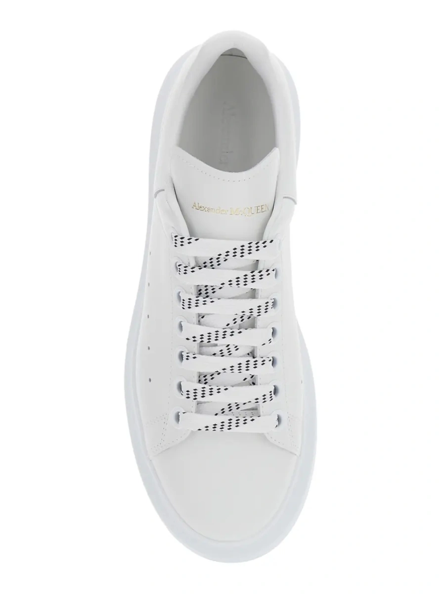 Sneakers Alexander McQueen albi din piele 'Bianca' - Img 4