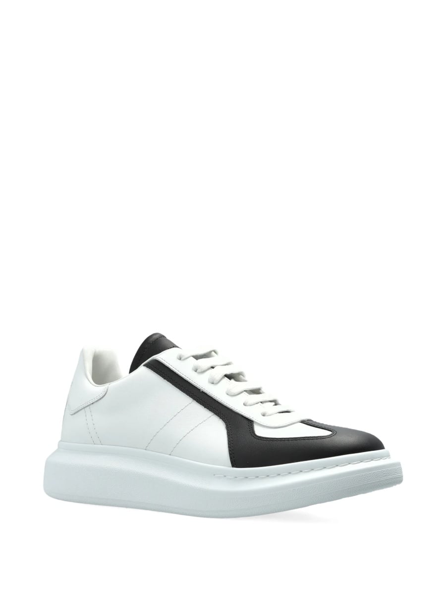 Sneakers Alexander McQueen albi din piele - Img 2
