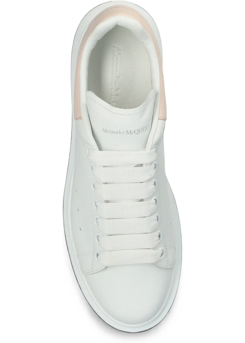 Sneakers Alexander McQueen 'Oversized' albi din piele - Img 7