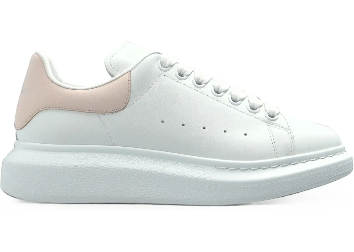 Sneakers Alexander McQueen 'Oversized' albi din piele - Img 9
