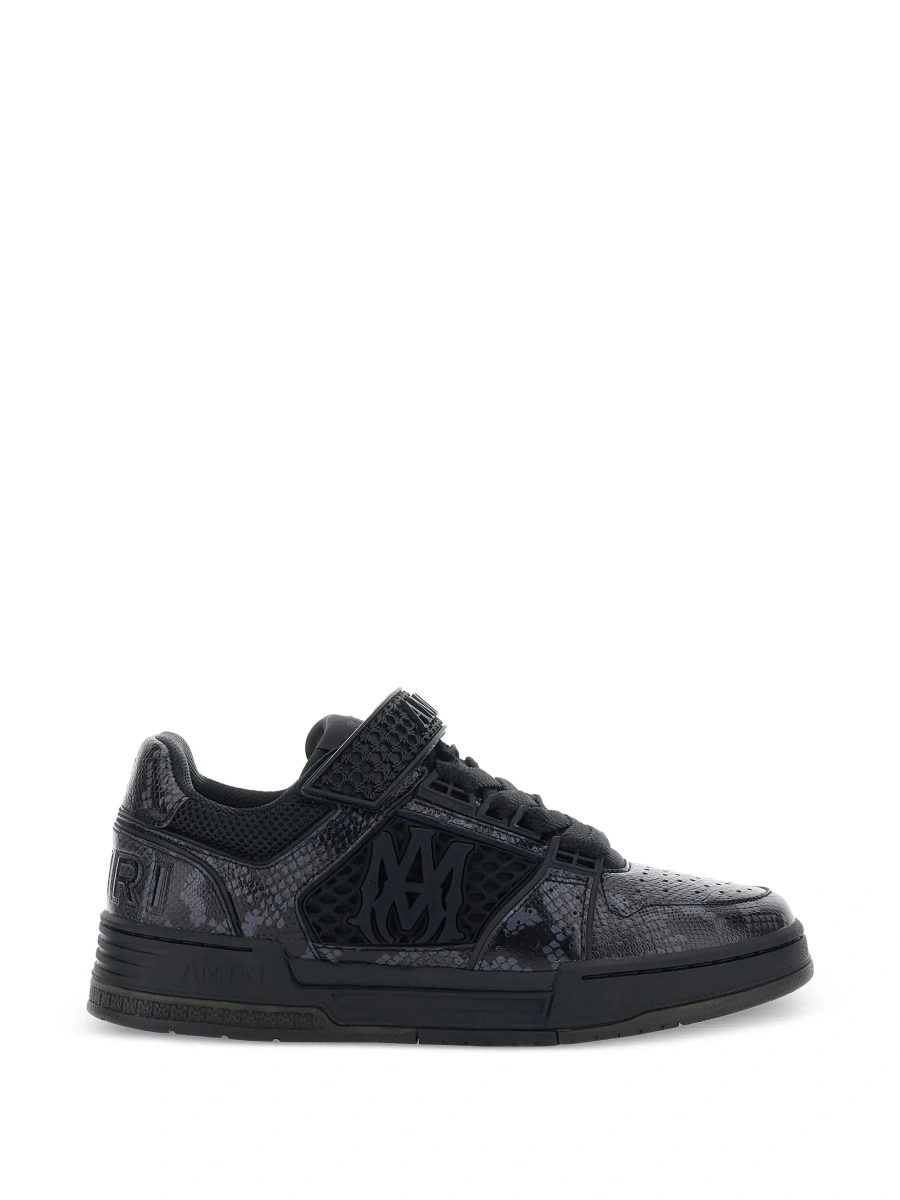 Sneakers AMIRI negri din piele cu logo lateral maxi - Img 8