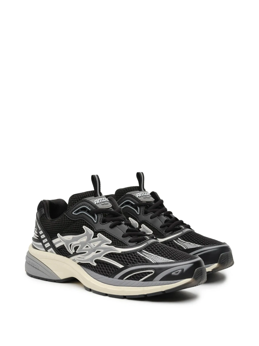 Sneakers AMIRI negri din piele si textil - Img 5