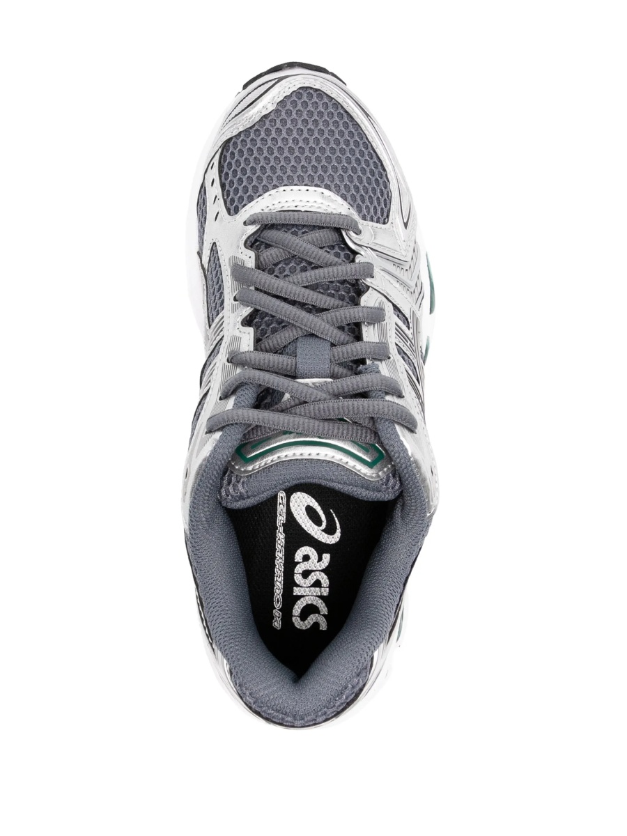 Sneakers ASICS argintii din fibre si pene - Img 4
