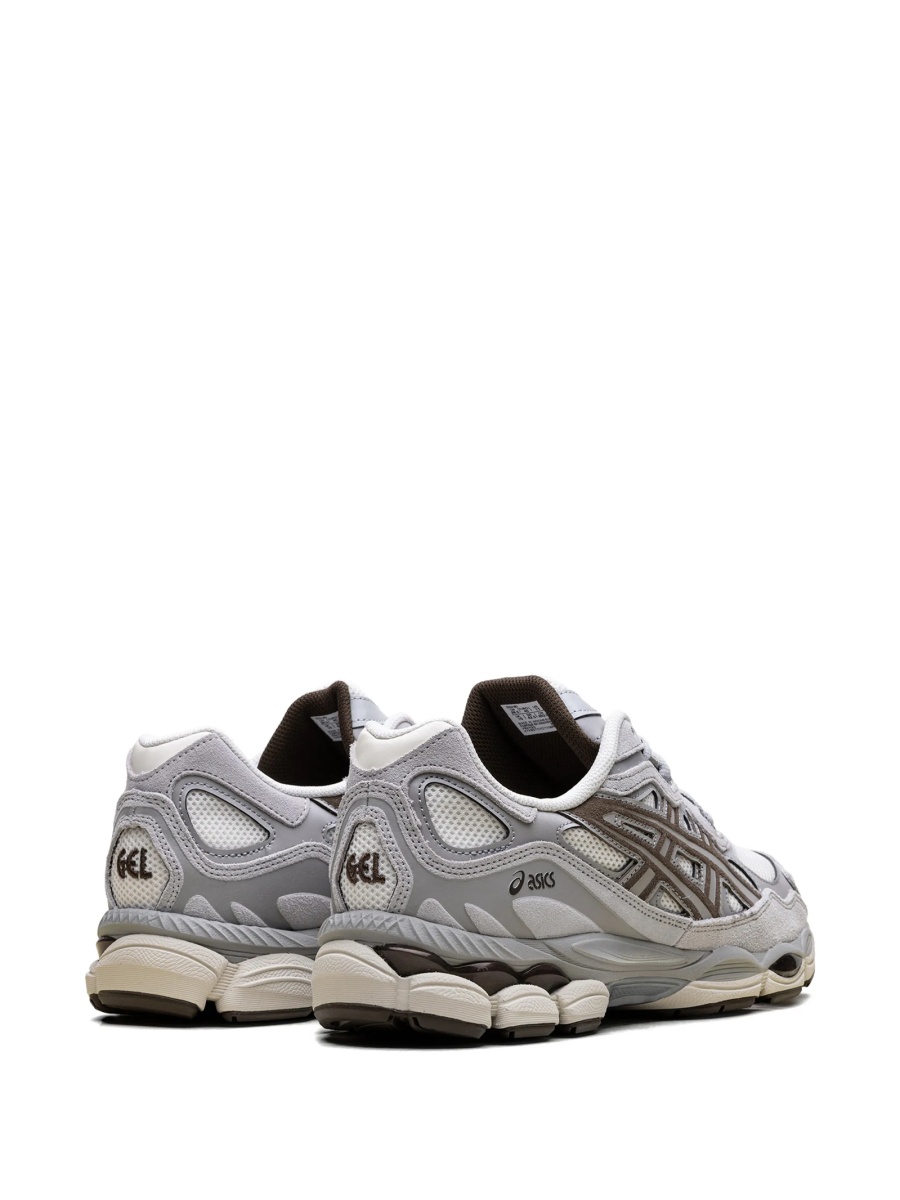 Sneakers ASICS gri din material textil - Img 3