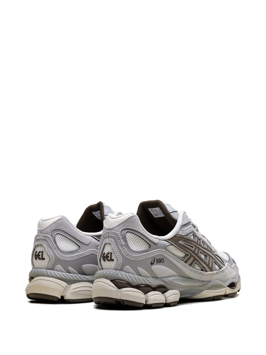 Sneakers ASICS gri din material textil - Img 3