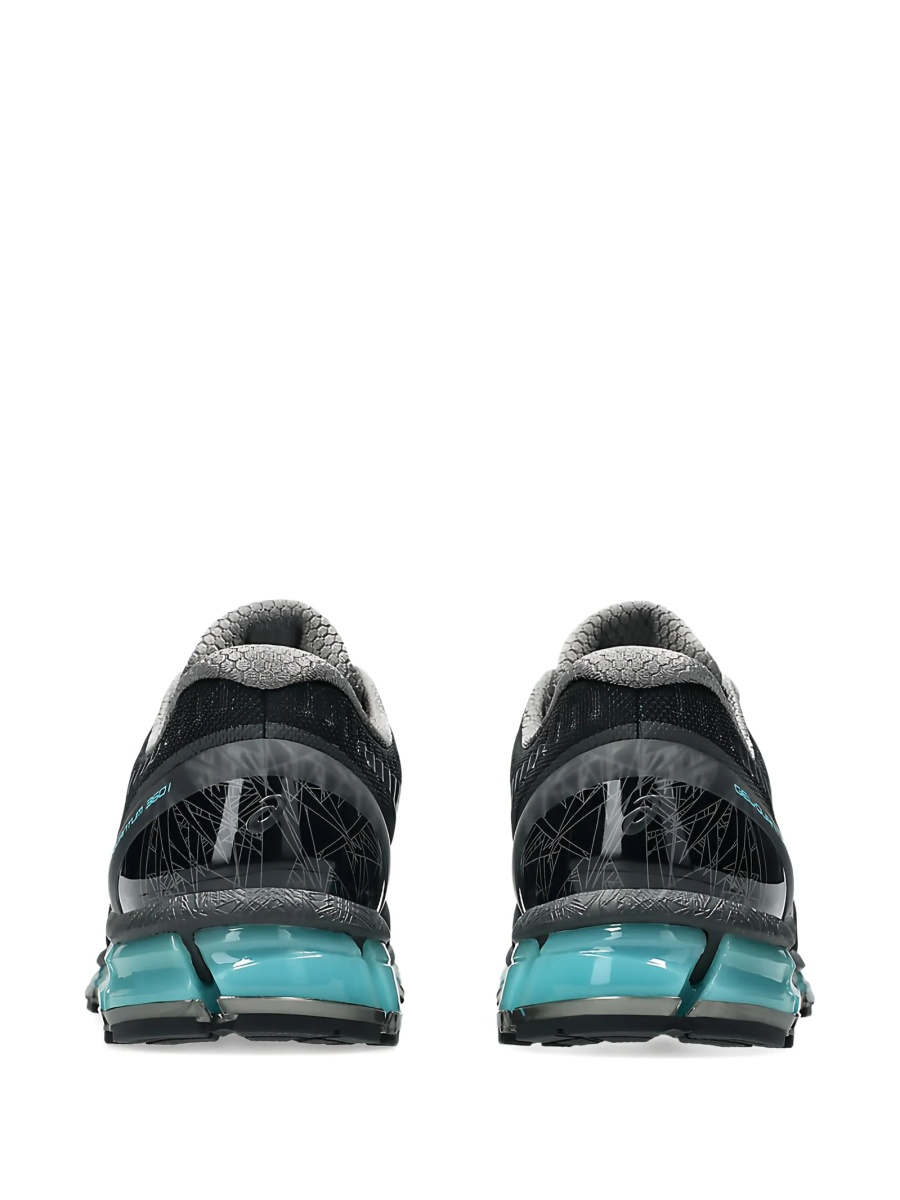 Sneakers ASICS negri din material textil - Img 3