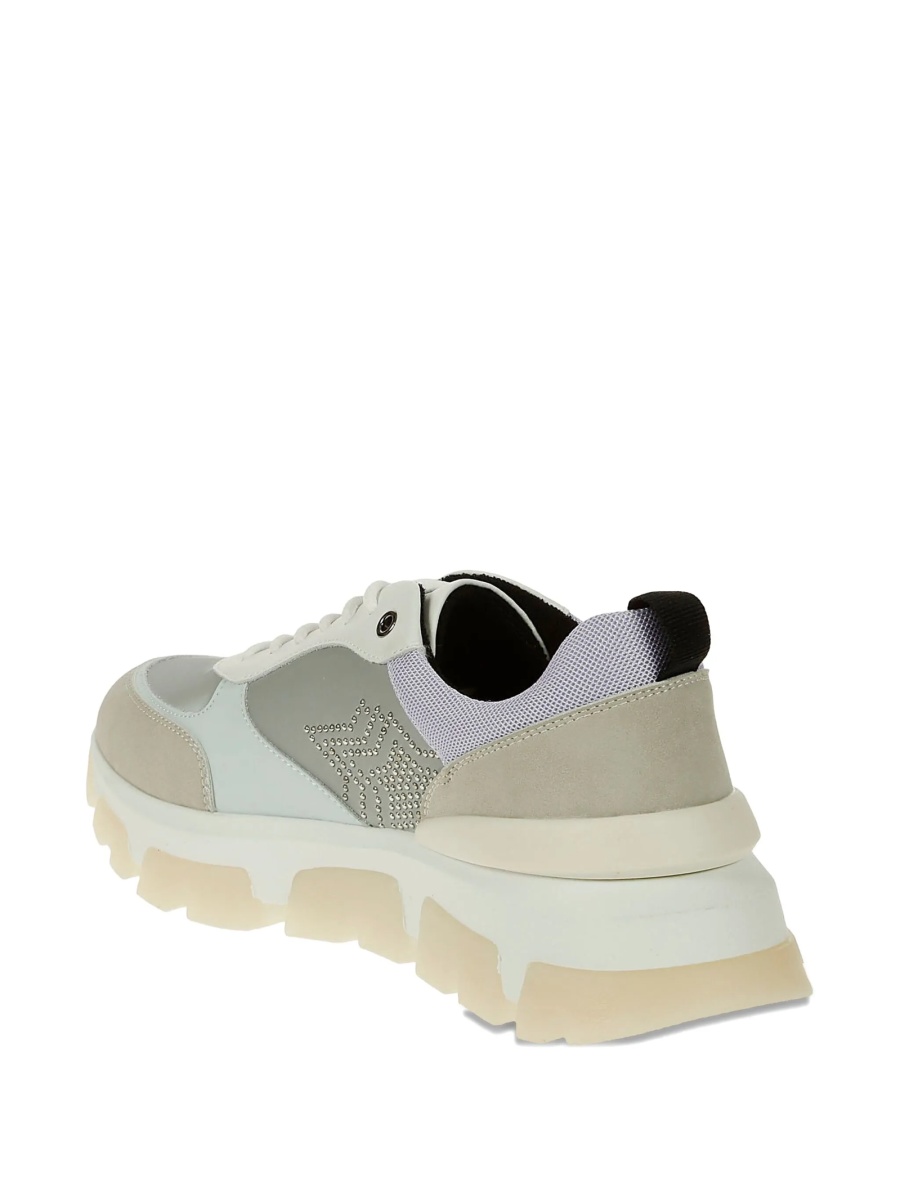 Sneakers Atlantic Stars gri din piele eco si plasa - Img 3
