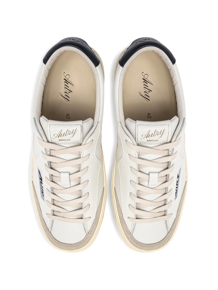 Sneakers AUTRY albi din nylon si piele - Img 4
