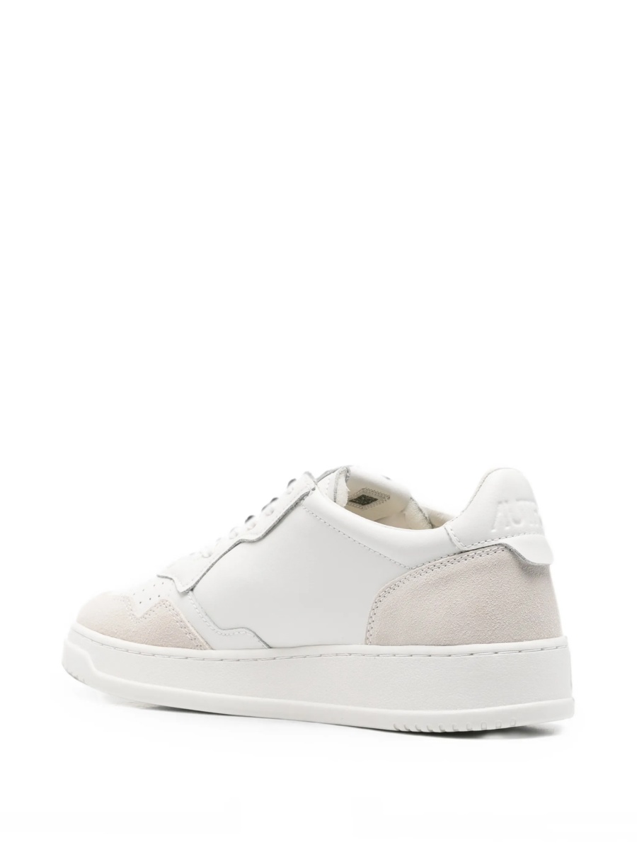 Sneakers AUTRY albi din piele intoarsa si piele - Img 3
