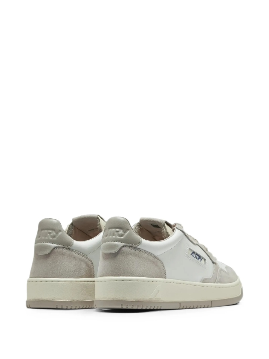 Sneakers AUTRY albi din piele intoarsa si piele - Img 3