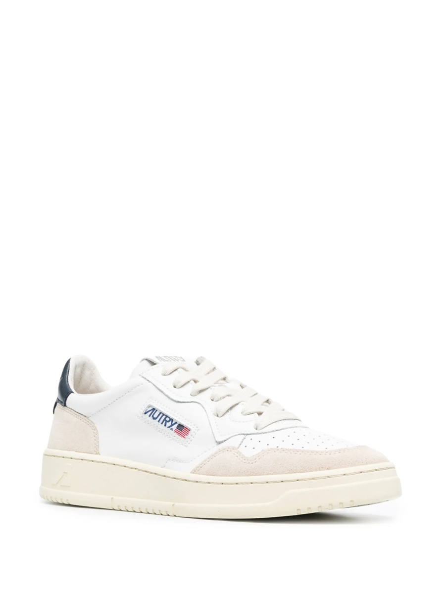 Sneakers AUTRY albi din piele si nylon - Img 2