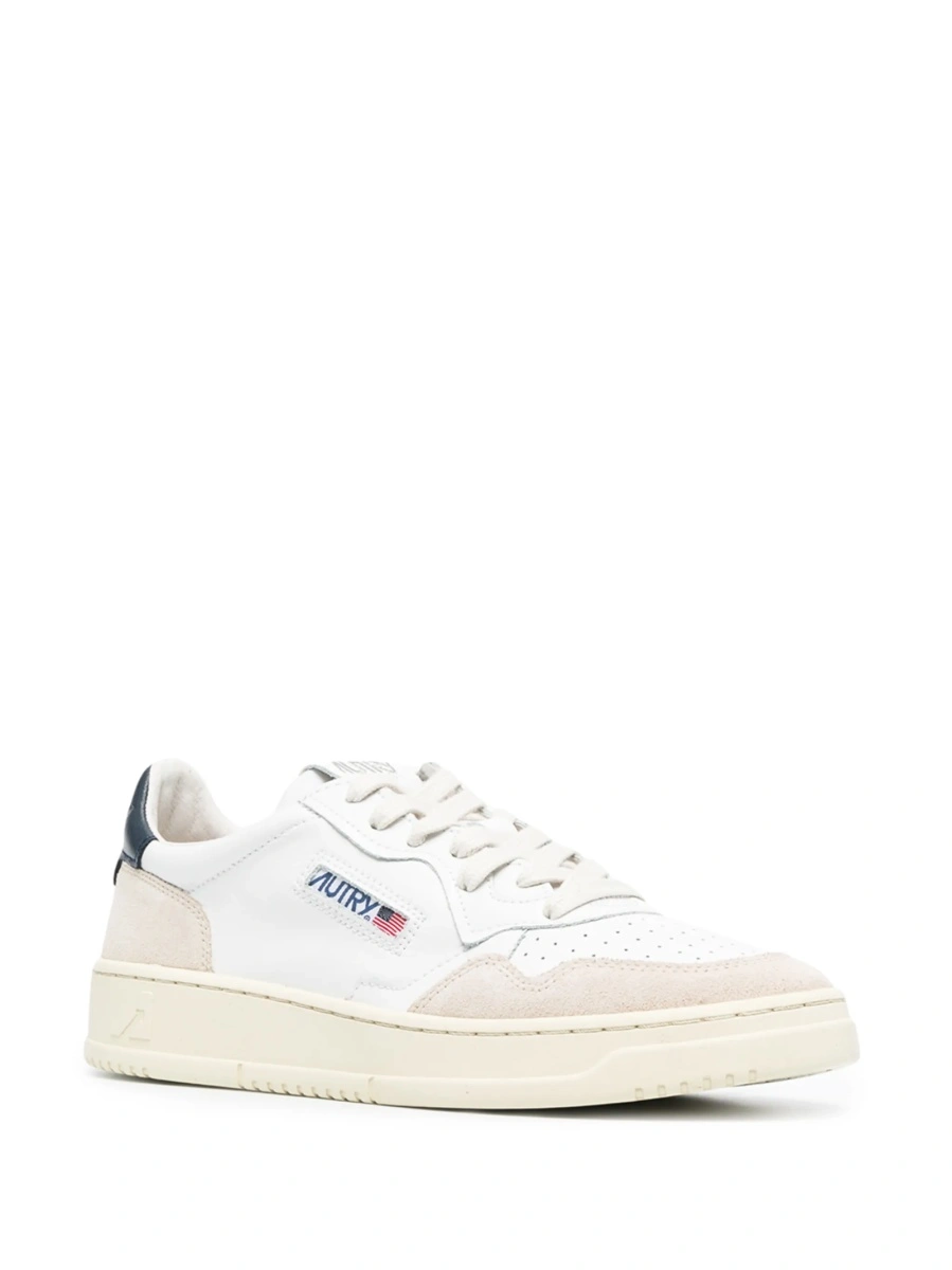 Sneakers AUTRY albi din piele si nylon - Img 2
