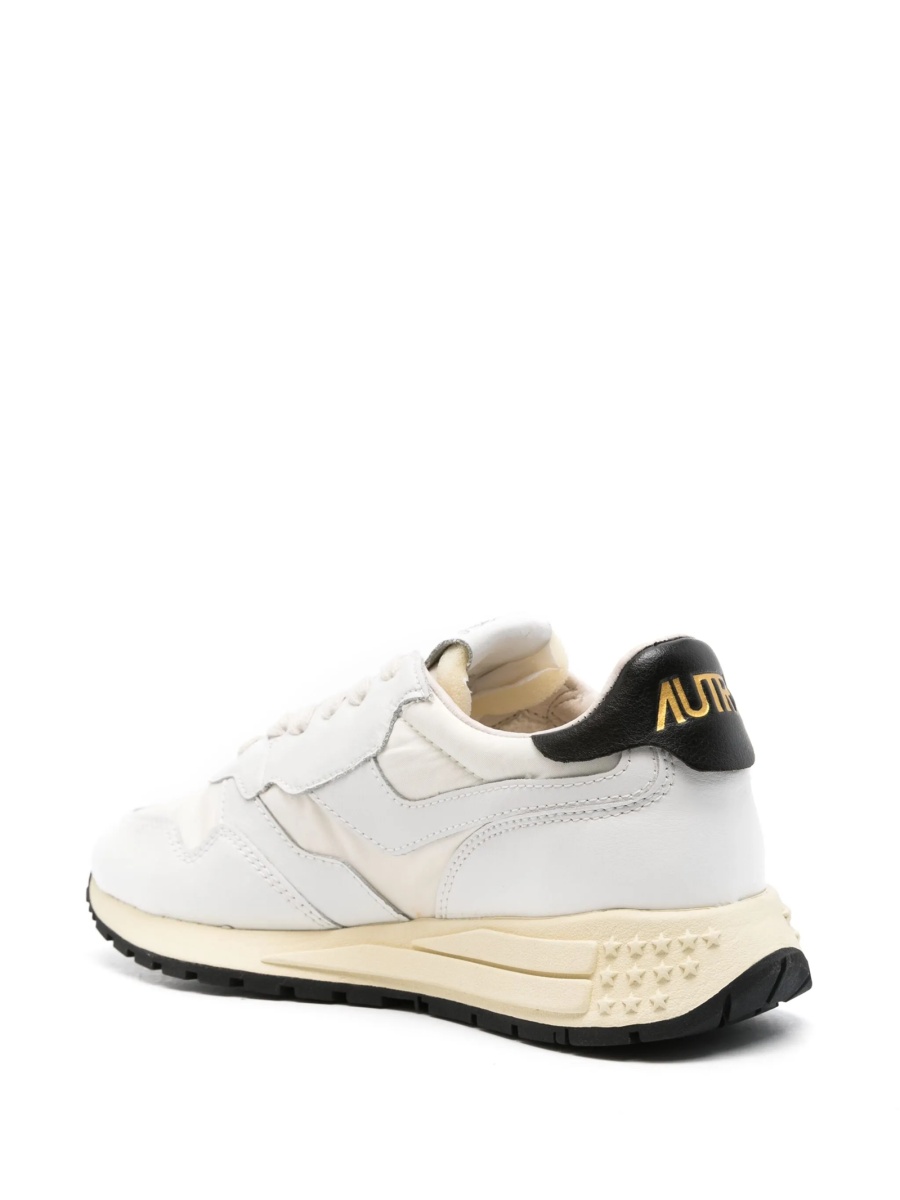 Sneakers AUTRY albi din piele si nylon - Img 3