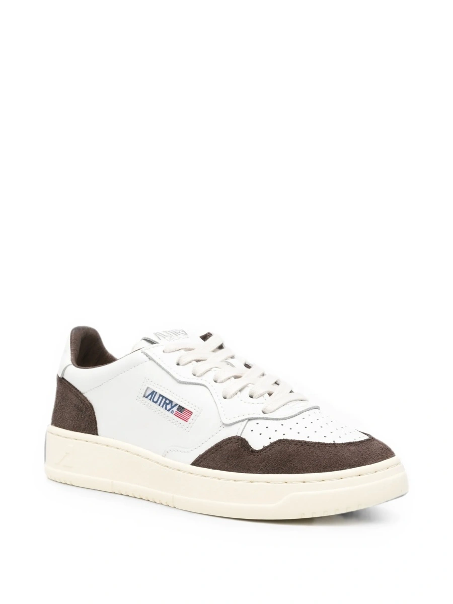 Sneakers AUTRY albi din piele si piele intoarsa - Img 2