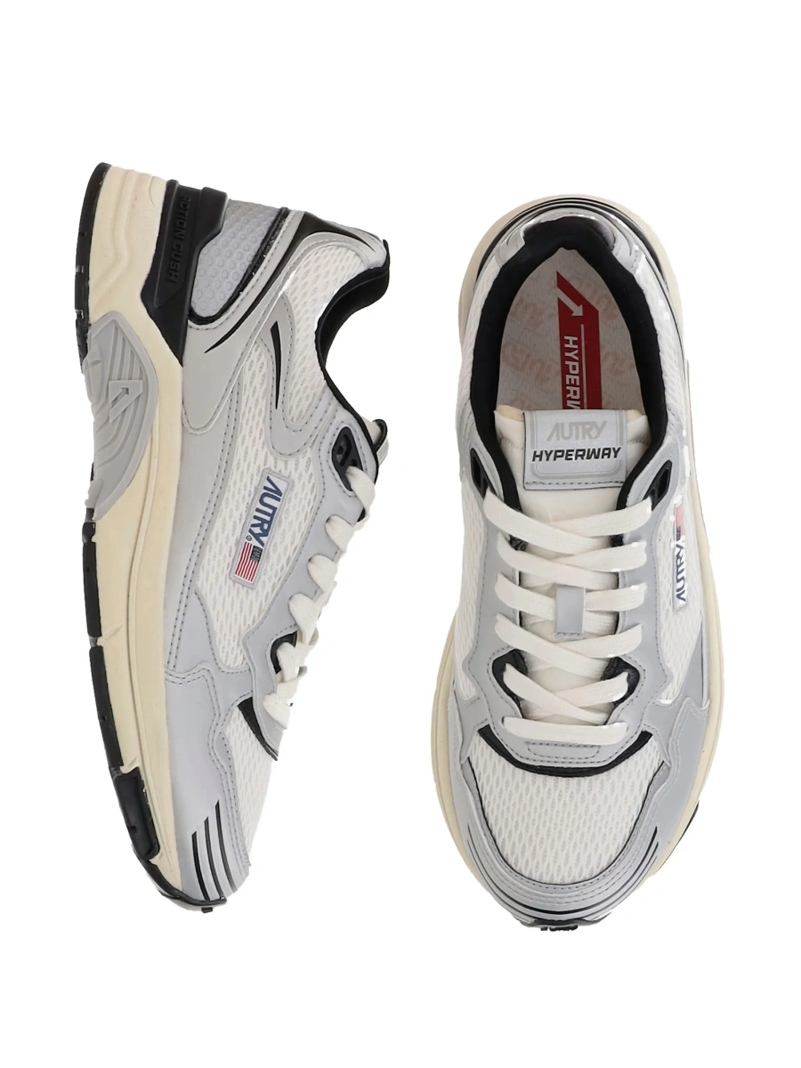 Sneakers AUTRY albi din piele si plasa - Img 4