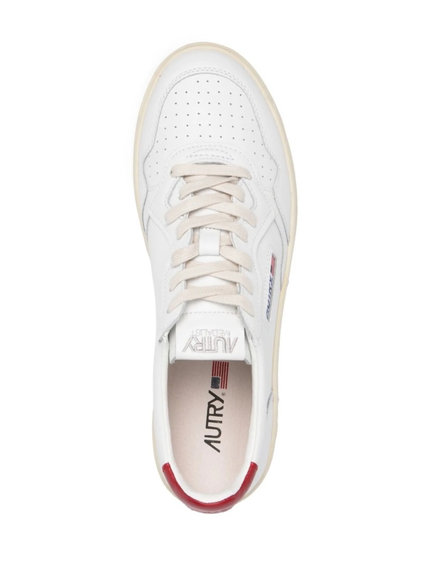 Sneakers AUTRY albi din piele - Img 3
