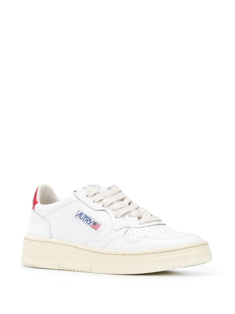 Sneakers AUTRY albi din piele - Img 2