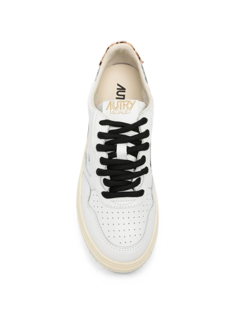 Sneakers AUTRY albi din piele - Img 4