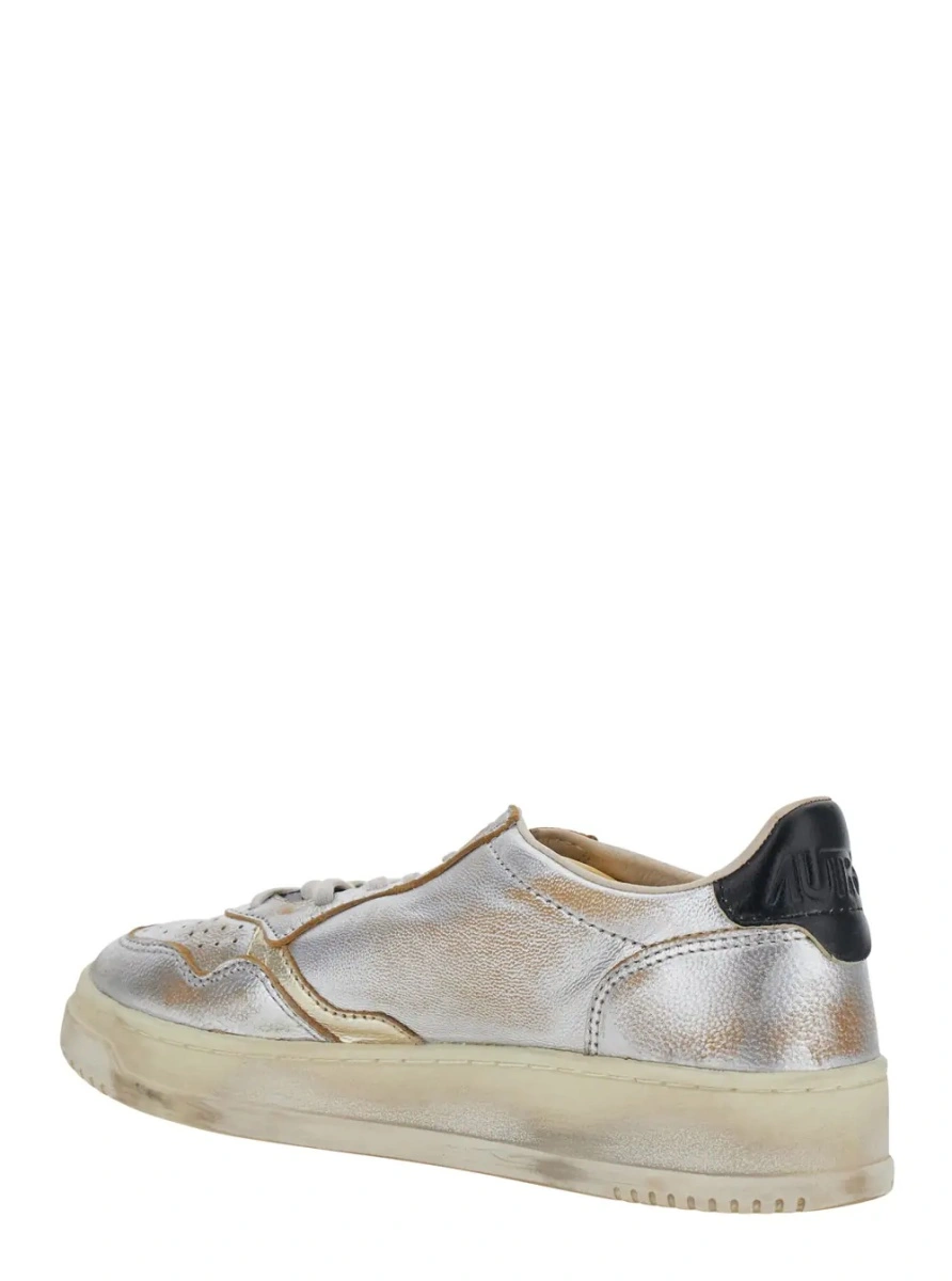 Sneakers AUTRY gri din piele - Img 3