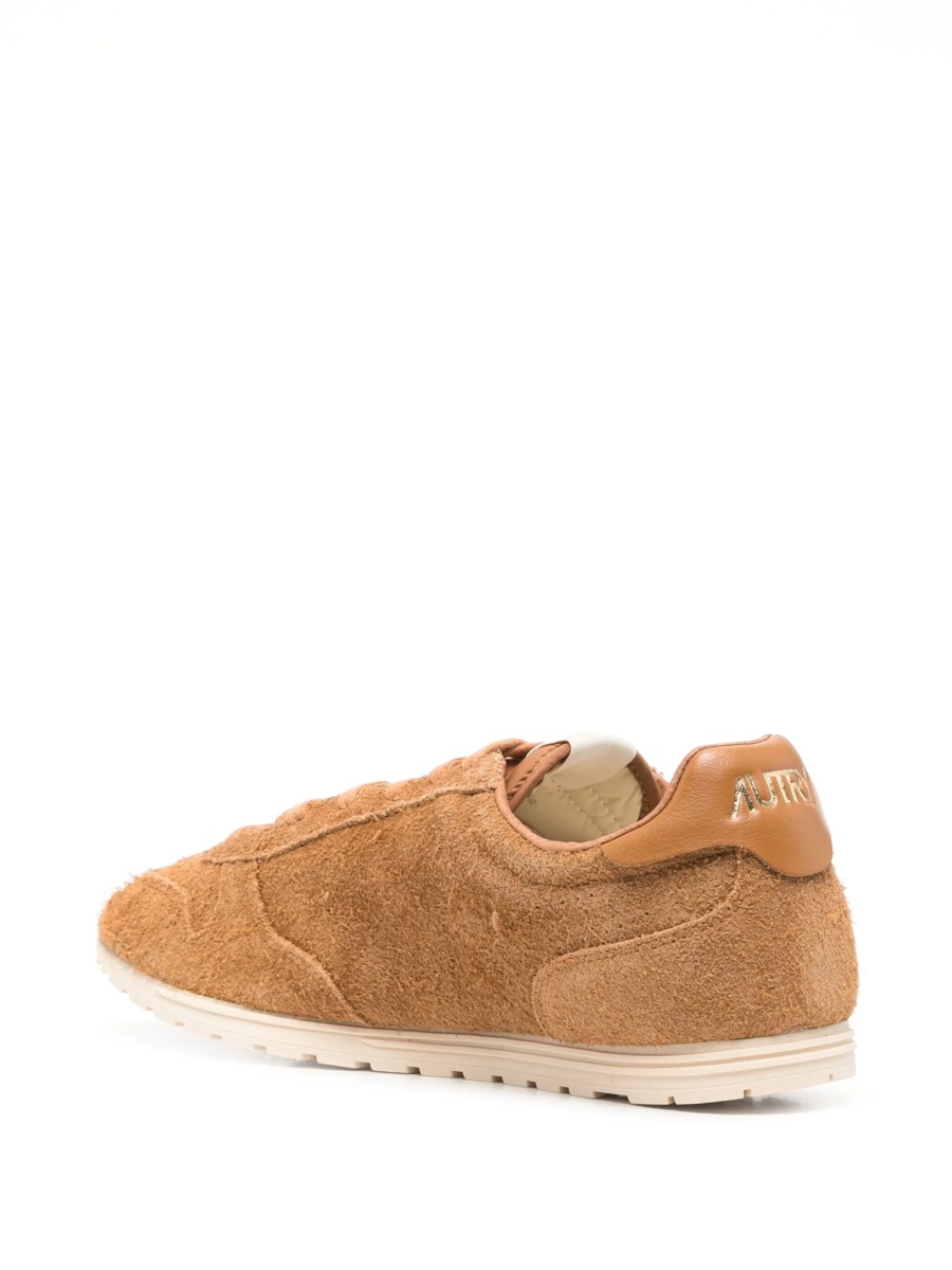 Sneakers AUTRY maro din material textil si piele intoarsa - Img 3