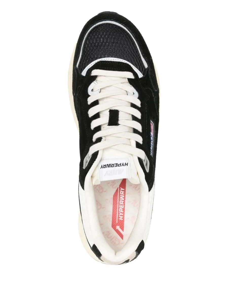 Sneakers AUTRY negri din piele intoarsa si material textil - Img 3