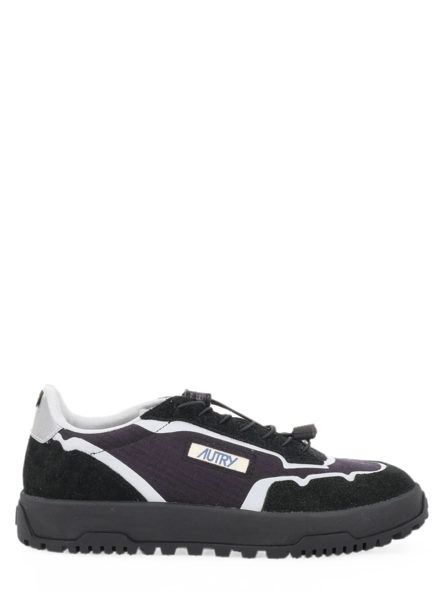 Sneakers AUTRY negri din piele si piele intoarsa - Img 2