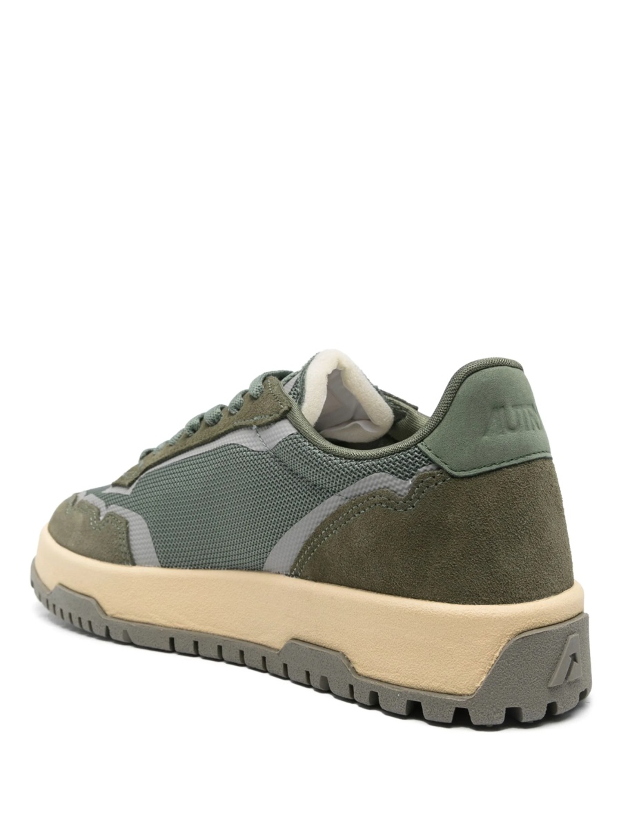Sneakers AUTRY verzi din material textil si piele intoarsa - Img 3