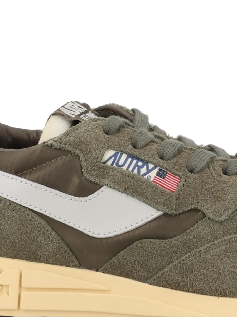 Sneakers AUTRY verzi din piele intoarsa si nylon - Img 2