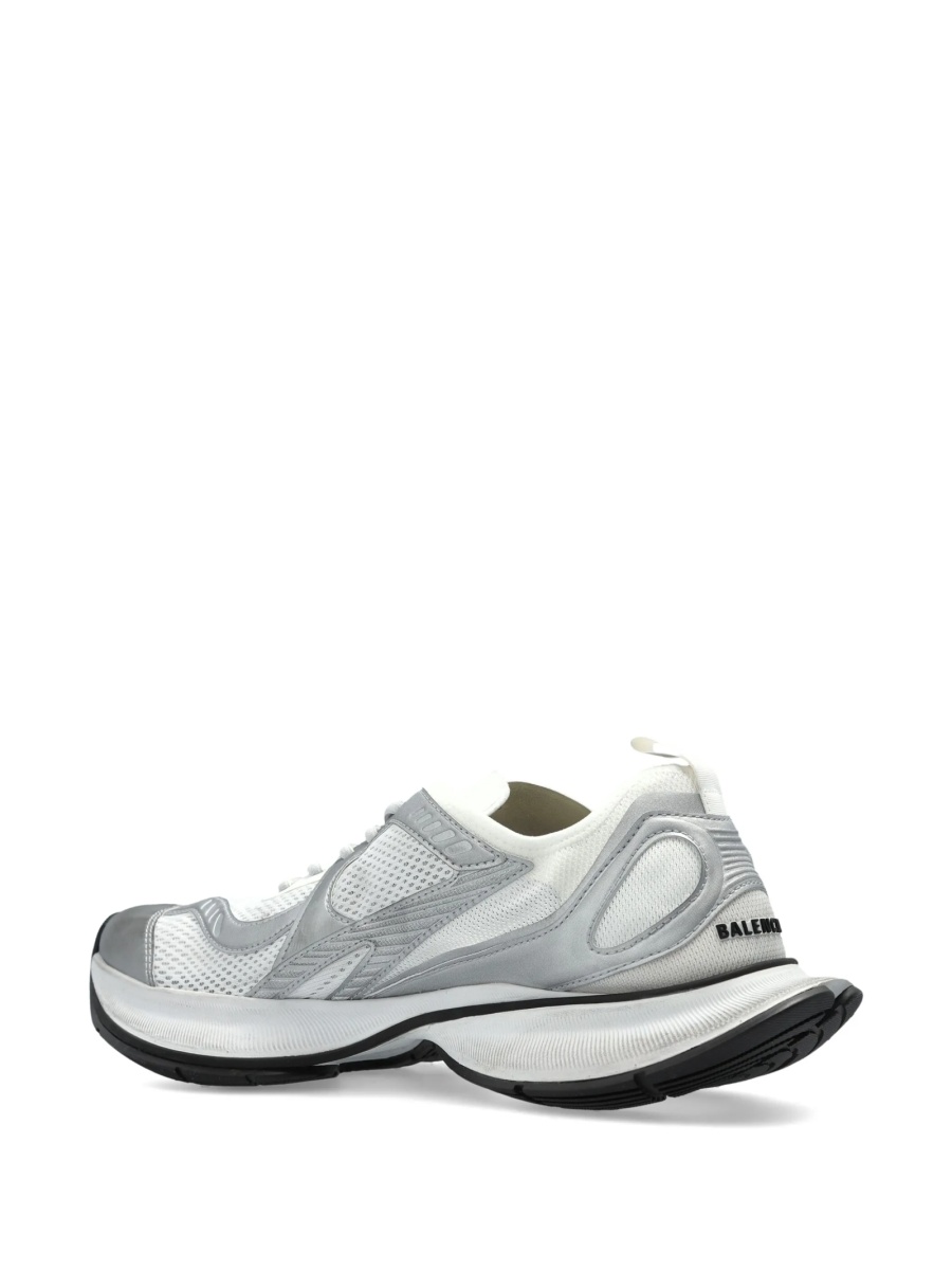 Sneakers Balenciaga albi din poliuretan si poliamida - Img 3